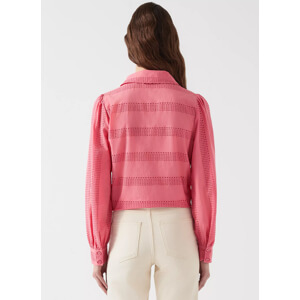 LK Bennett Lindy Embroidered Collar Blouse